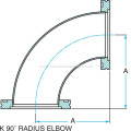 ISO-K 90 Degree Elbows Stainless Steel